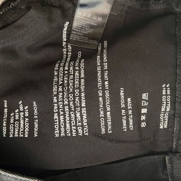 Urban Outfitters BDG Black Grey Denim Skirt Size Medium Casual Going Out - Picture 5 of 5